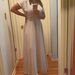 Allure Bridesmaids dress, size 16, Cappuccino